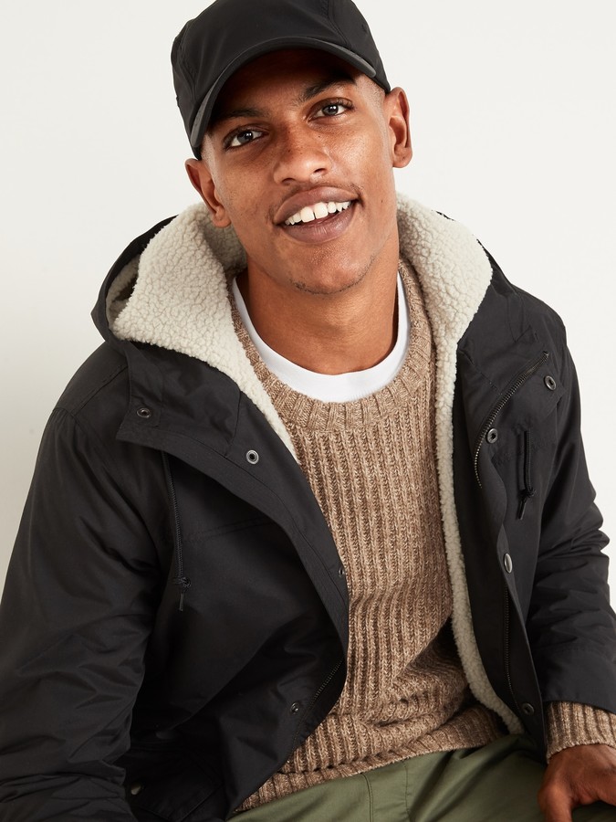 sherpa lined waterproof jacket