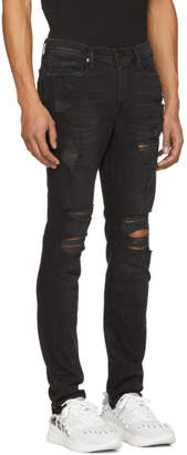 Frame Black LHomme Released Hem Skinny Jeans
