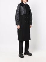 Thumbnail for your product : Tela Panelled Double-Breasted Coat