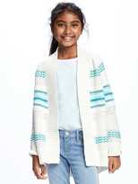 Thumbnail for your product : Old Navy Textured Open-Front Cardi for Girls