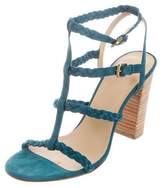 Thumbnail for your product : Ritch Erani NYFC Suede Multistrap Sandals w/ Tags Blue Suede Multistrap Sandals w/ Tags