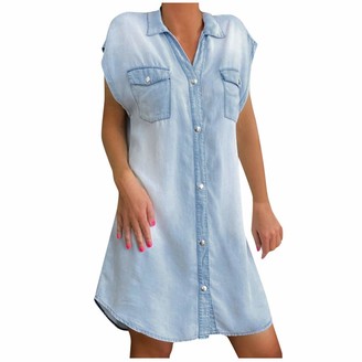 light blue tunic dress
