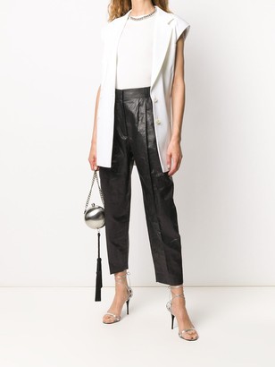 Alexander McQueen Cropped Tapered Trousers
