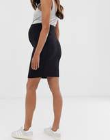 Thumbnail for your product : Mama Licious Mama.licious Mamalicious organic knee length tube skirt in black