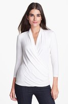 Thumbnail for your product : Chaus Surplice Neck Jersey Top