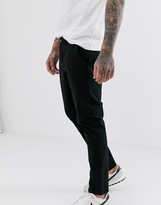 Thumbnail for your product : ASOS DESIGN 2 pack skinny ankle grazer chinos in black & beige save