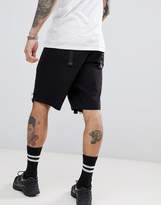 Thumbnail for your product : ASOS DESIGN Skater Shorts In Black With Lace Tie Detail