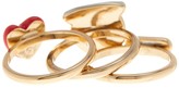 Thumbnail for your product : BCBGeneration Crystal & Enamel Detail Blessed 3-Piece Ring Set - Size 7