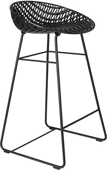 Kartell Smatrik Outdoor Stool in Black