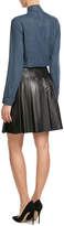 Thumbnail for your product : Steffen Schraut Pleated Leather Skirt