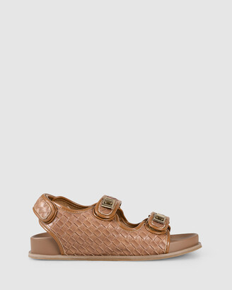 Verali Women's Brown Flat Sandals - Paxton