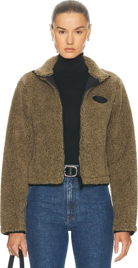 Burberry Fleece Jacket in Olive