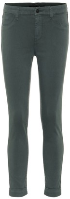 J Brand Anja cropped mid-rise skinny jeans