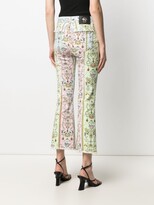 Thumbnail for your product : Versace Jeans Couture Tuileries-print cropped jeans