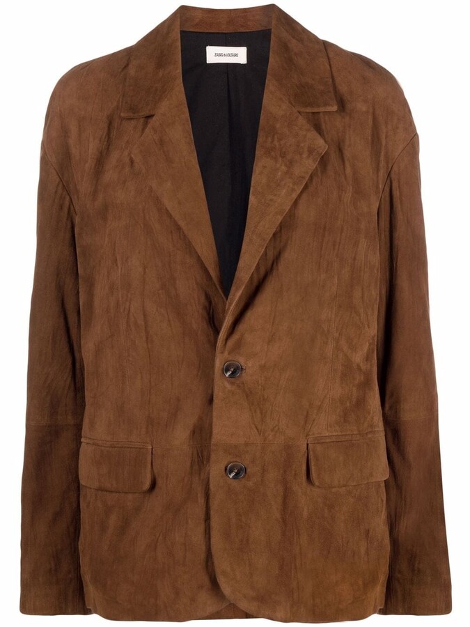 suede blazer womens