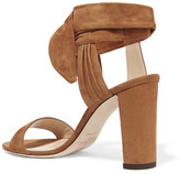Thumbnail for your product : Jimmy Choo Kora Suede Sandals - Tan