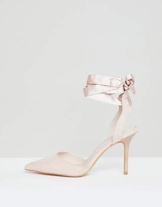Forever New Court Shoe With Ankle Tie