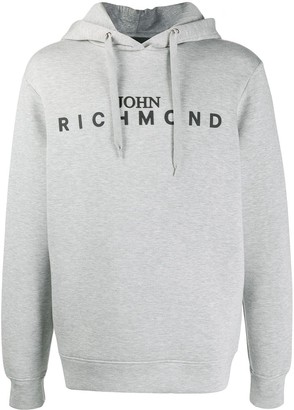 John Richmond Logo Printed Pullover Hoodie