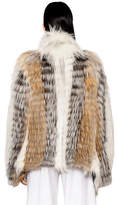 Thumbnail for your product : Yves Salomon Fox Fur Jacket W/ Pointed Front Hem