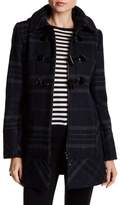 Thumbnail for your product : GUESS Plaid Toggle Front Coat