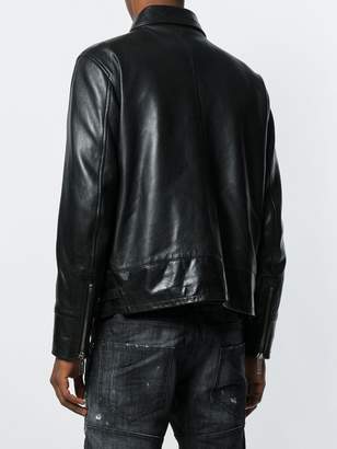 DSQUARED2 embellished leather jacket