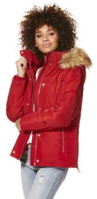 F&F Faux Fur Trim Shower Resistant Puffer Jacket 8