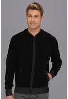 Thumbnail for your product : Silas Scott James Full Zip Hooded Cardigan (Black) - Apparel
