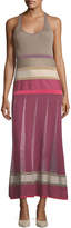 Thumbnail for your product : Agnona Sleeveless Mixed-Knit Maxi Dress