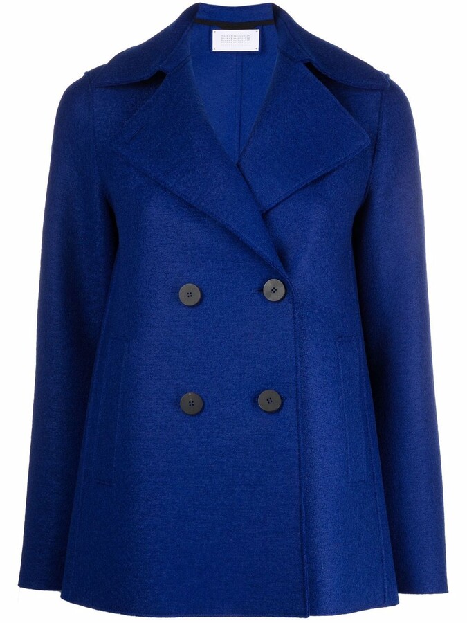 bright blue peacoat