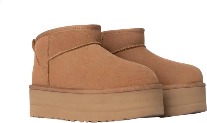 UGG Women Classic Ultra Mini Platform Boot In Chestnut