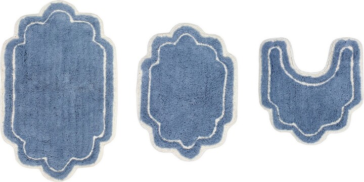 Home Weavers Allure Bathroom 3-Pc. Bath Rug Set
