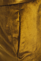 Thumbnail for your product : Rag & Bone Cropped Cotton-blend Velvet Tapered Pants