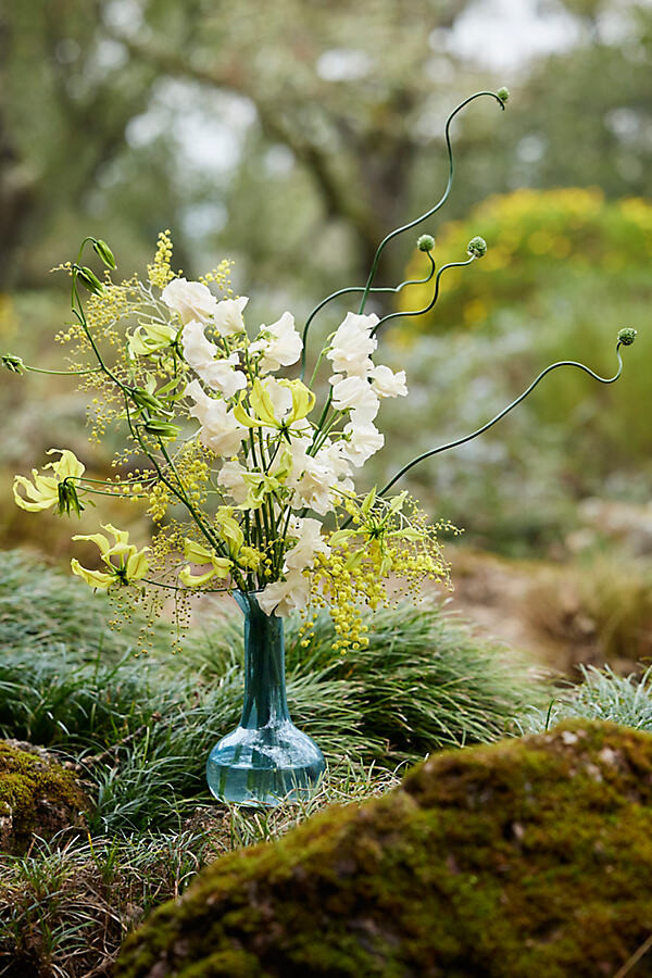 Narrow Neck Recycled Glass Vase