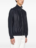 Thumbnail for your product : Brunello Cucinelli Leather Bomber Jacket