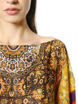 Thumbnail for your product : Etro Printed Silk Crepe De Chine Poncho