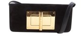 Thumbnail for your product : Tom Ford black suede 'Natalia' convertible clutch shoulder bag