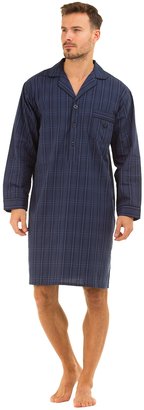 i-Smalls Haigman Men's Luxury Cotton Poplin Nightshirt Nightwear 7391