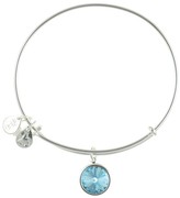 Thumbnail for your product : Alex and Ani March Aquamarine Birthstone Bangle