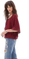 Thumbnail for your product : Forever 21 Crochet-Trimmed Peasant Top