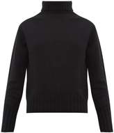 Thumbnail for your product : Margaret Howell Ribbed Roll-neck Brushed-cashmere Sweater - Womens - Black
