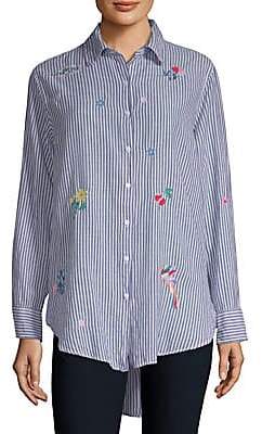 Sundry Women's Oversized Button-Front Shirt