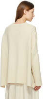 Thumbnail for your product : The Row Off-White Cashmere Cordelia Sweater
