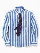 Thumbnail for your product : Old Navy Built-In Flex Dress Shirt & Tie Set for Boys