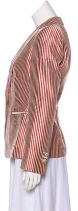 Giorgio Armani Striped Notch-Lapel Blazer