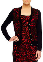 Thumbnail for your product : Vince Lace-Front Cashmere Cardigan