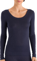 Thumbnail for your product : Hanro Cashmere-Silk Blend Long-Sleeve Shirt, Black