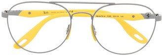 Ray-Ban Two-Tone Aviator Frame Glasses