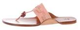 Thumbnail for your product : Henry Cuir Suede Thong Sandals