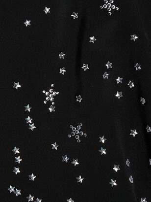 Libertine Longfellow's Light Of Stars Tie-Neck Silk Blouse