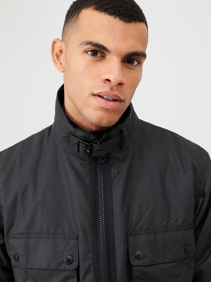 Barbour International Tennant Wax Jacket - Moss - ShopStyle Outerwear